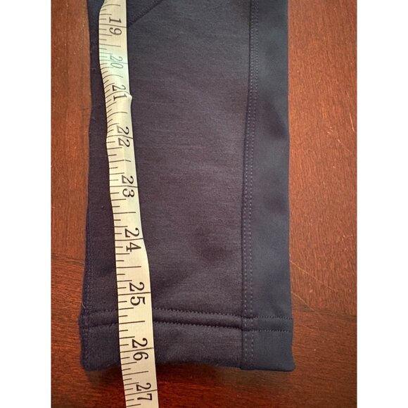 Athleta Fleece Lined Athletic Running Leggings in Navy Blue Heather Size Small - Picture 11 of 11